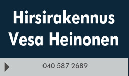 Hirsirakennus Vesa Heinonen logo